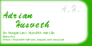 adrian husveth business card
