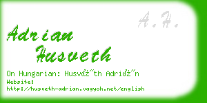 adrian husveth business card